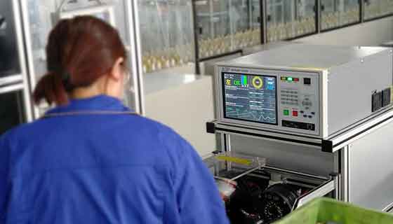 艾普智能定子真空測試系統在某大型企業(yè)應用現場