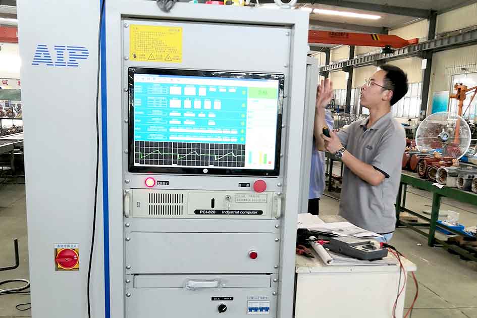 三相電機整機綜合測試系統(tǒng)應(yīng)用現(xiàn)場