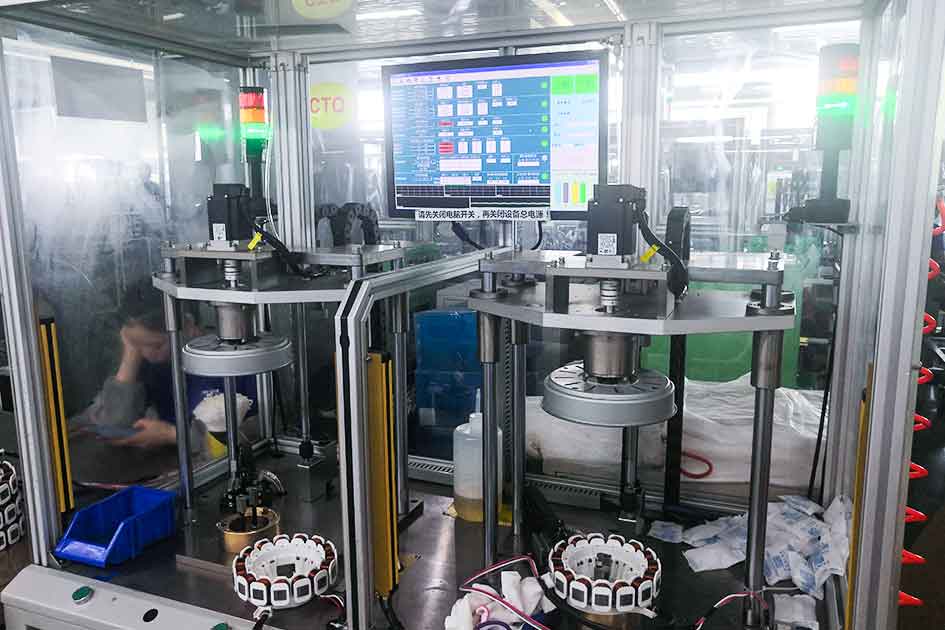 洗衣機DD電機定子綜合測試系統(tǒng)應(yīng)用現(xiàn)場