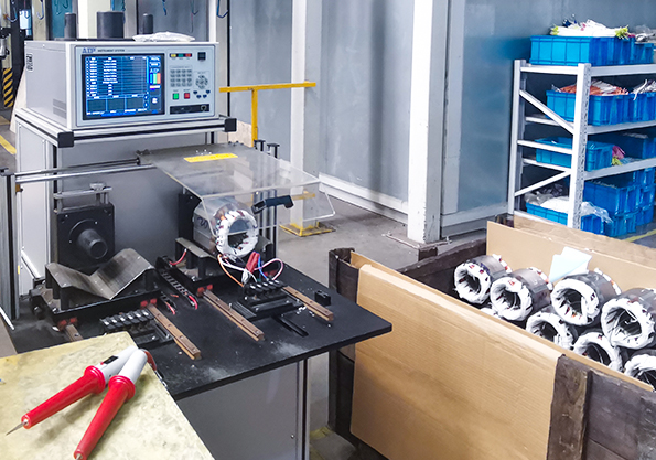 水泵電機(jī)定子綜合測試系統(tǒng)應(yīng)用現(xiàn)場