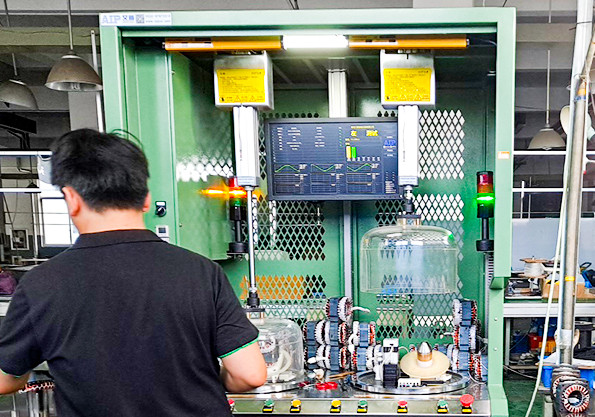 壓縮機(jī)電機(jī)定子真空測(cè)試系統(tǒng)應(yīng)用現(xiàn)場(chǎng)