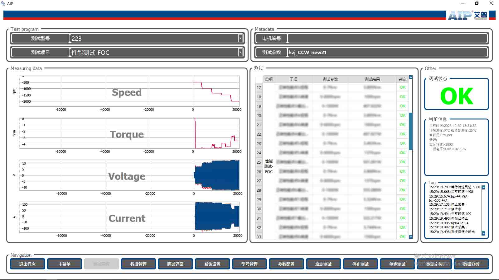 汽車剎車電機(jī)測試方法-AIP艾普